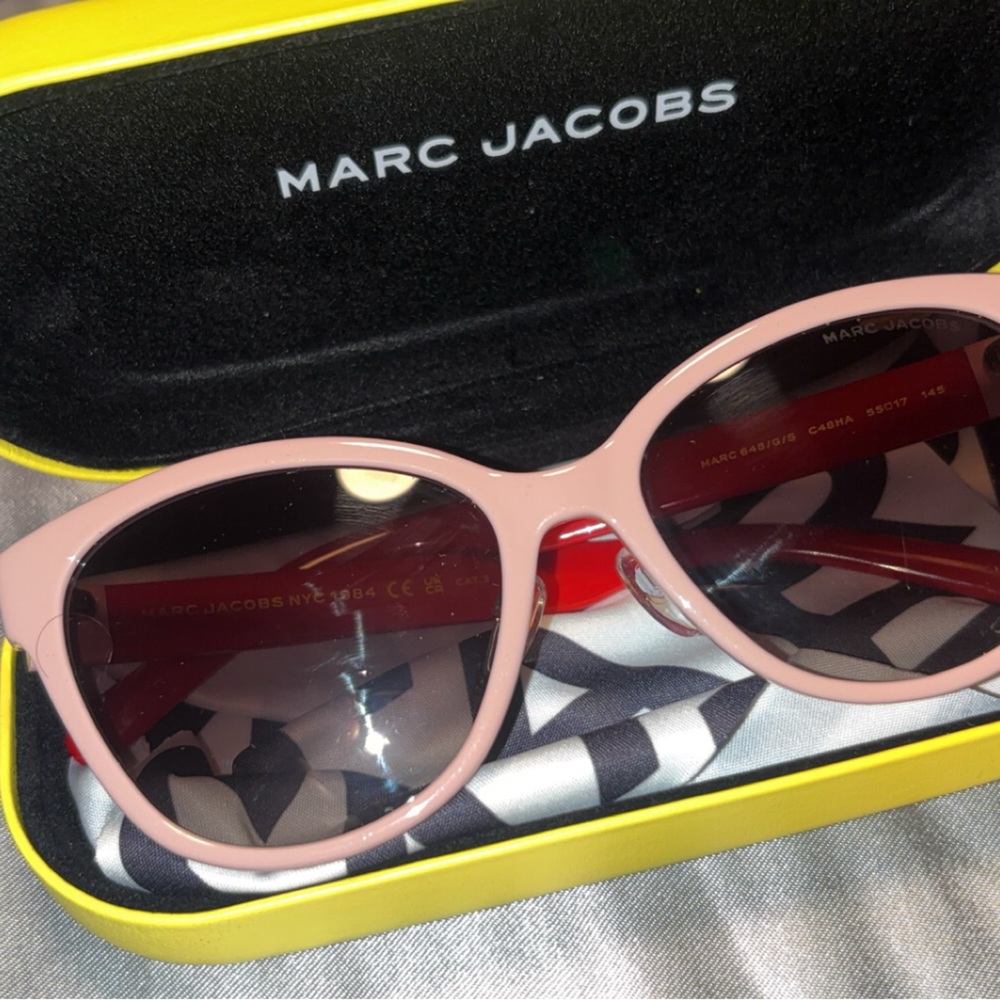 Marc Jacobs Blush and Red Sunglasses